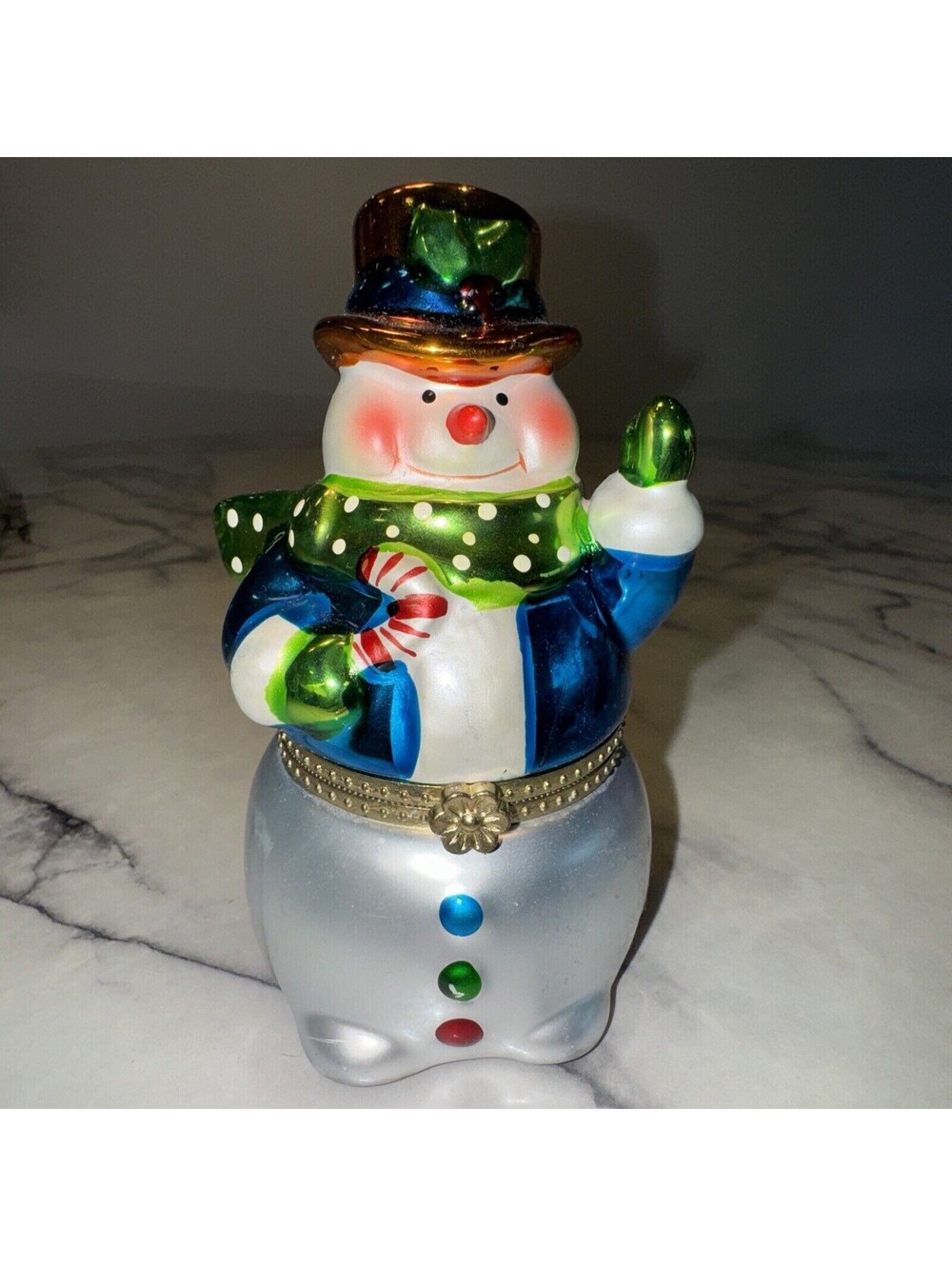 2000 Vintage Mr. Christmas Animated Musical music Box figure Frosty The Snowman